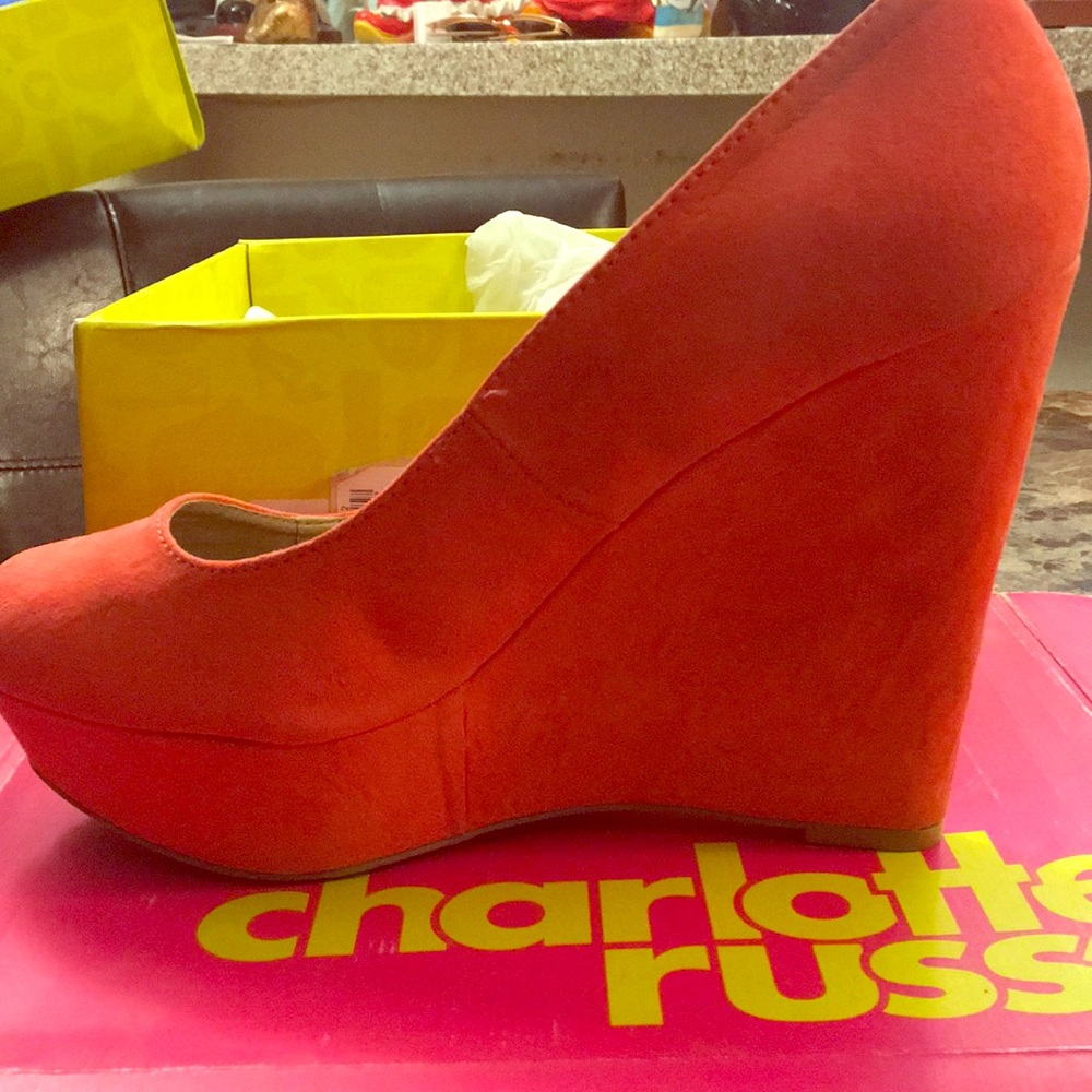Suede wedges